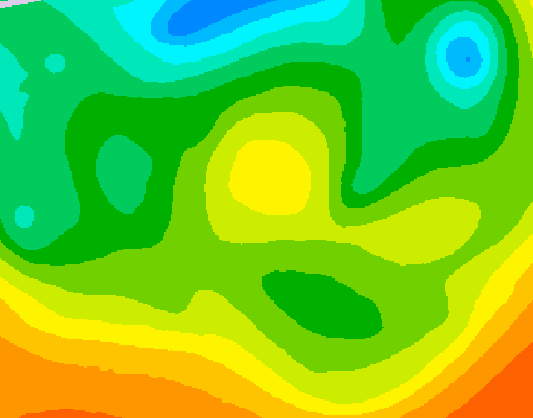GDPS 500 millibar geopotential height 144 hour forecast chart for Canada based on 2025/05/17 0000Z data
