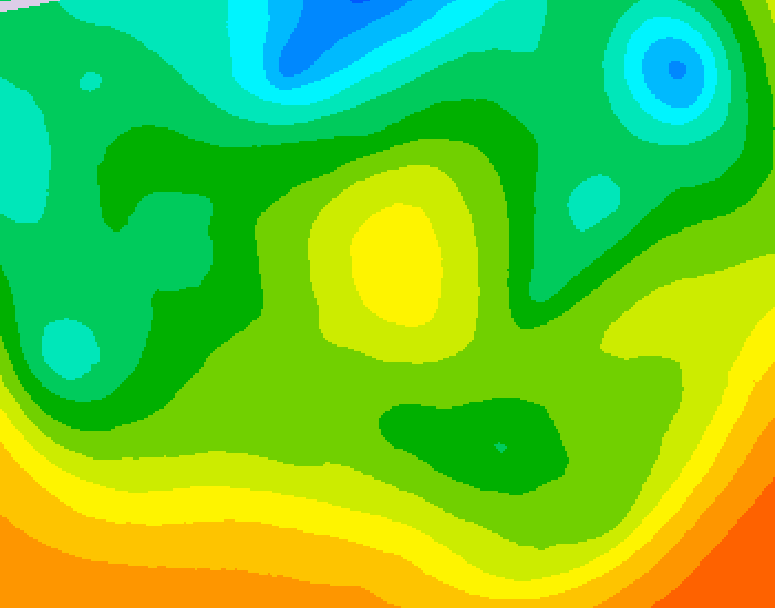 GDPS 500 millibar geopotential height 156 hour forecast chart for Canada based on 2025/05/17 0000Z data