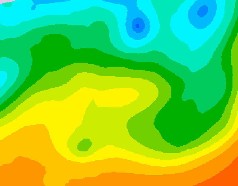 GDPS 500 millibar geopotential height 204 hour forecast chart for Canada based on 2025/05/17 0000Z data