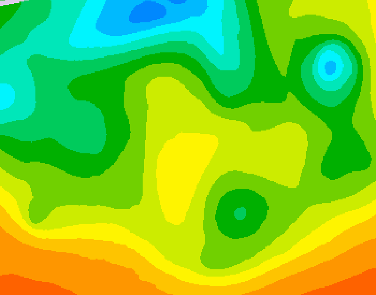 GDPS 500 millibar geopotential height 108 hour forecast chart for Canada based on 2025/05/17 1200Z data