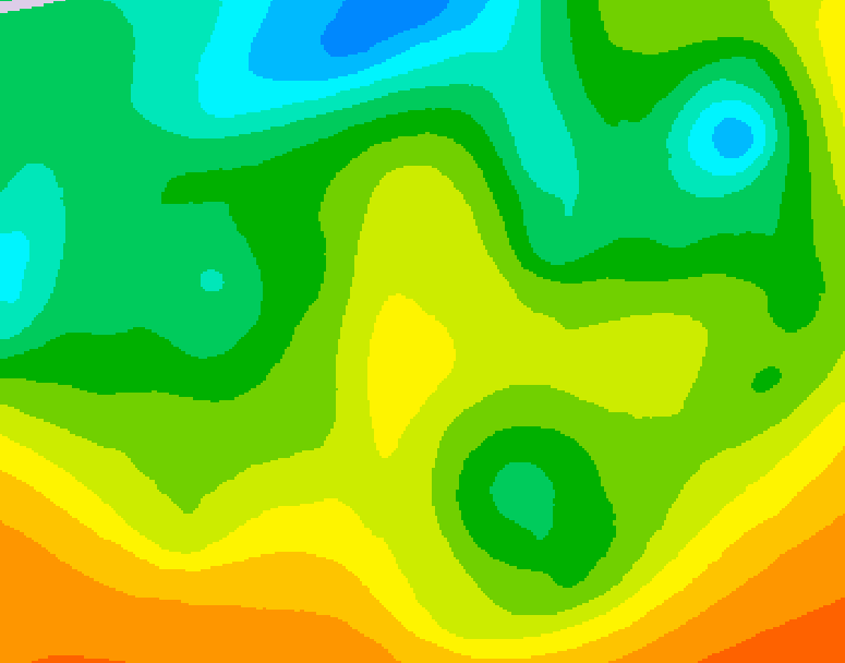 GDPS 500 millibar geopotential height 120 hour forecast chart for Canada based on 2025/05/17 1200Z data