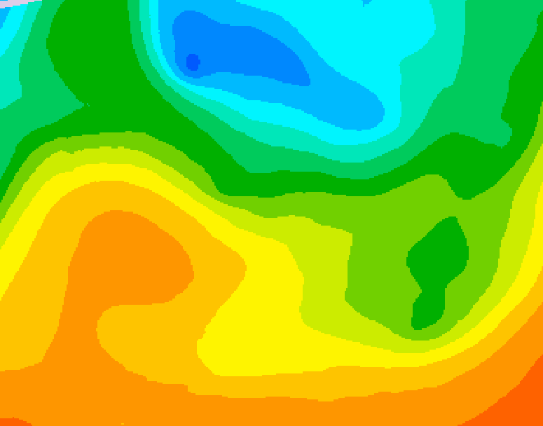 GDPS 500 millibar geopotential height 228 hour forecast chart for Canada based on 2025/05/17 1200Z data