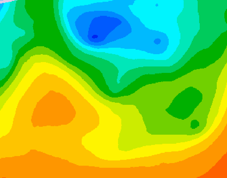 GDPS 500 millibar geopotential height 240 hour forecast chart for Canada based on 2025/05/17 1200Z data