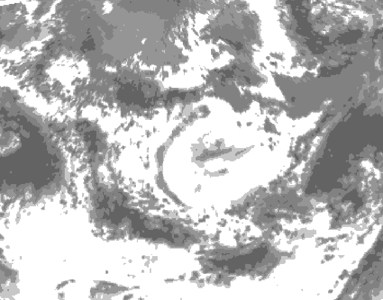GDPS total cloud 192 hour forecast chart for Canada based on 2025/05/17 0000Z data