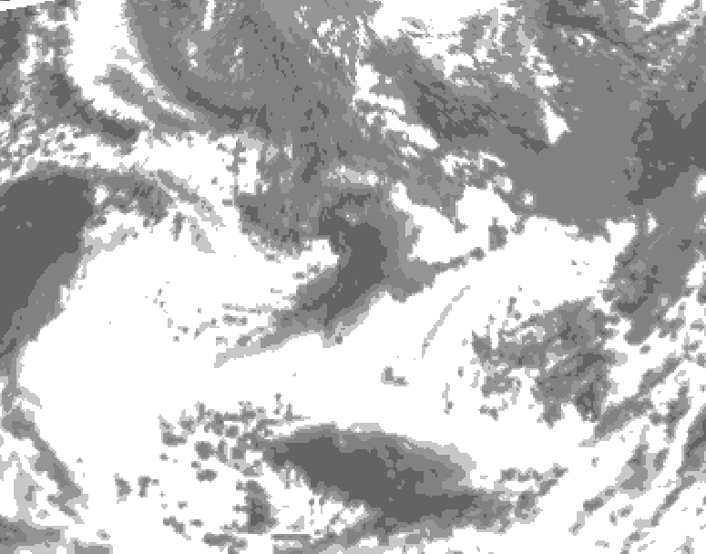 GDPS total cloud 228 hour forecast chart for Canada based on 2025/05/17 1200Z data