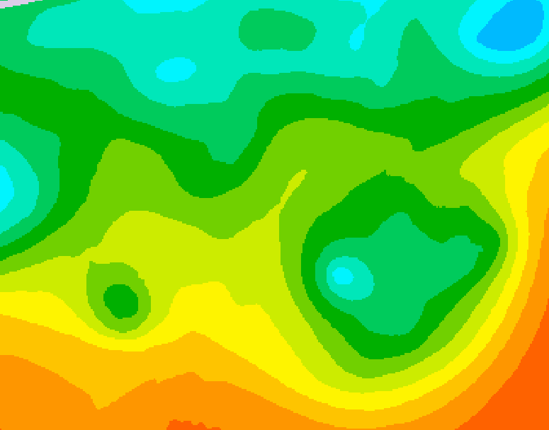 GDPS 500 millibar geopotential height 168 hour forecast chart for Canada based on 2025/05/18 0000Z data