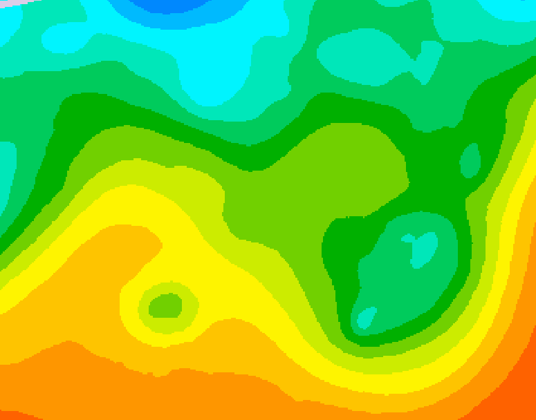 GDPS 500 millibar geopotential height 192 hour forecast chart for Canada based on 2025/05/18 0000Z data