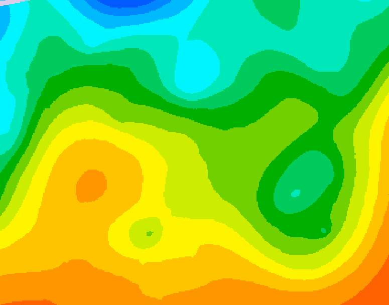 GDPS 500 millibar geopotential height 216 hour forecast chart for Canada based on 2025/05/18 0000Z data