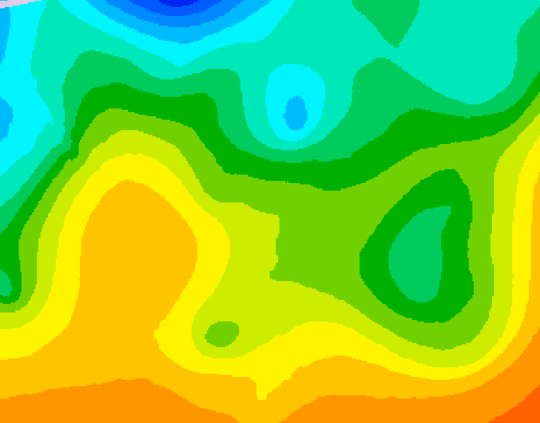 GDPS 500 millibar geopotential height 228 hour forecast chart for Canada based on 2025/05/18 0000Z data