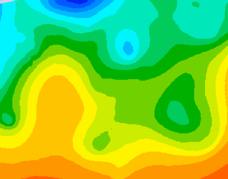 GDPS 500 millibar geopotential height 234 hour forecast chart for Canada based on 2025/05/18 0000Z data