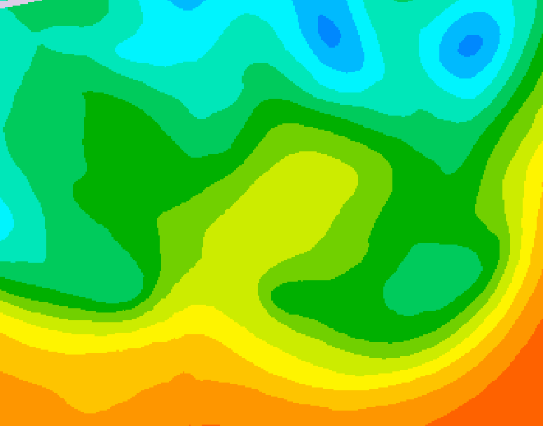 GDPS 500 millibar geopotential height 156 hour forecast chart for Canada based on 2025/05/18 1200Z data