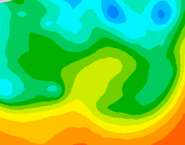 GDPS 500 millibar geopotential height 168 hour forecast chart for Canada based on 2025/05/18 1200Z data