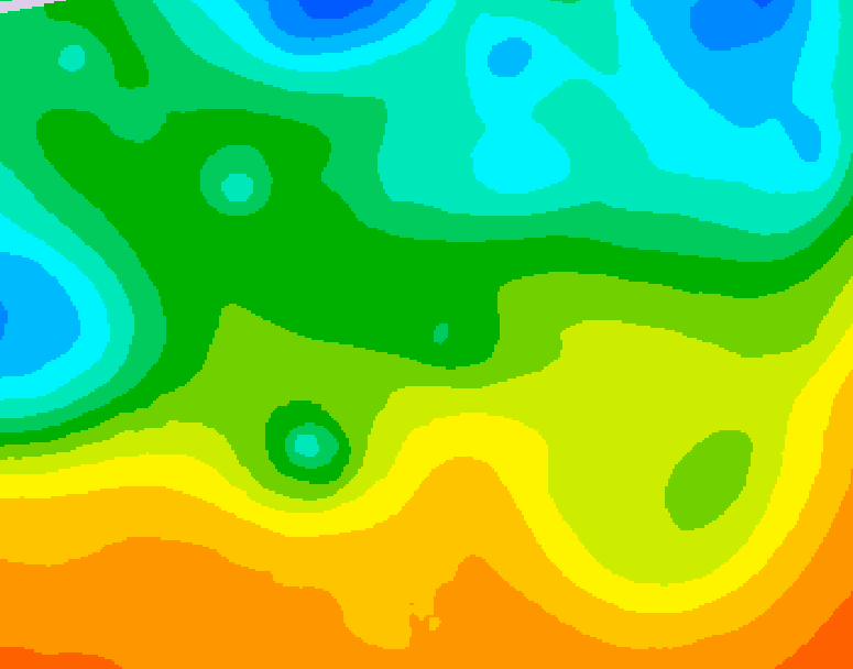 GDPS 500 millibar geopotential height 216 hour forecast chart for Canada based on 2025/05/18 1200Z data