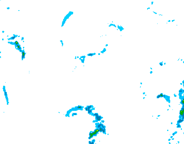 GDPS precipitation 228 hour forecast chart for Canada based on 2025/05/18 0000Z data