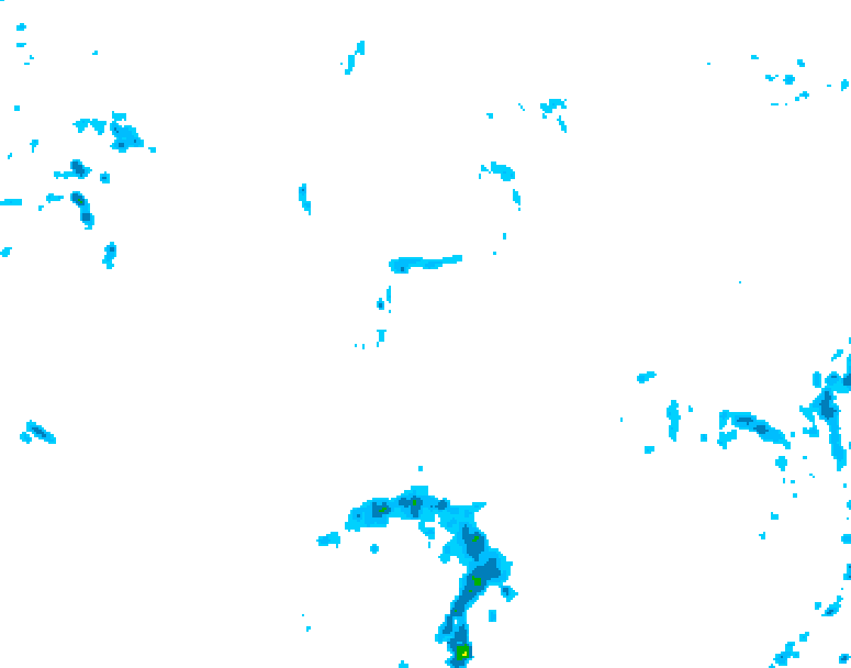 GDPS precipitation 234 hour forecast chart for Canada based on 2025/05/18 0000Z data