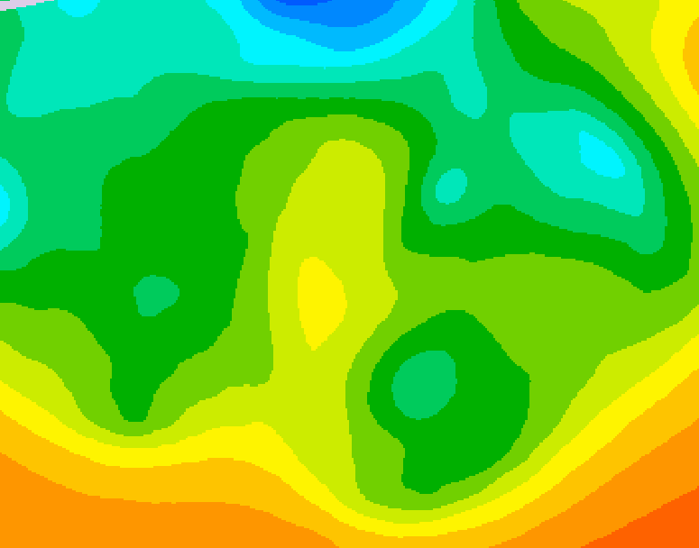 GDPS 500 millibar geopotential height 084 hour forecast chart for Canada based on 2025/05/19 0000Z data