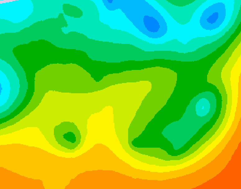 GDPS 500 millibar geopotential height 156 hour forecast chart for Canada based on 2025/05/19 0000Z data