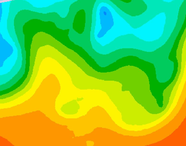 GDPS 500 millibar geopotential height 192 hour forecast chart for Canada based on 2025/05/19 0000Z data
