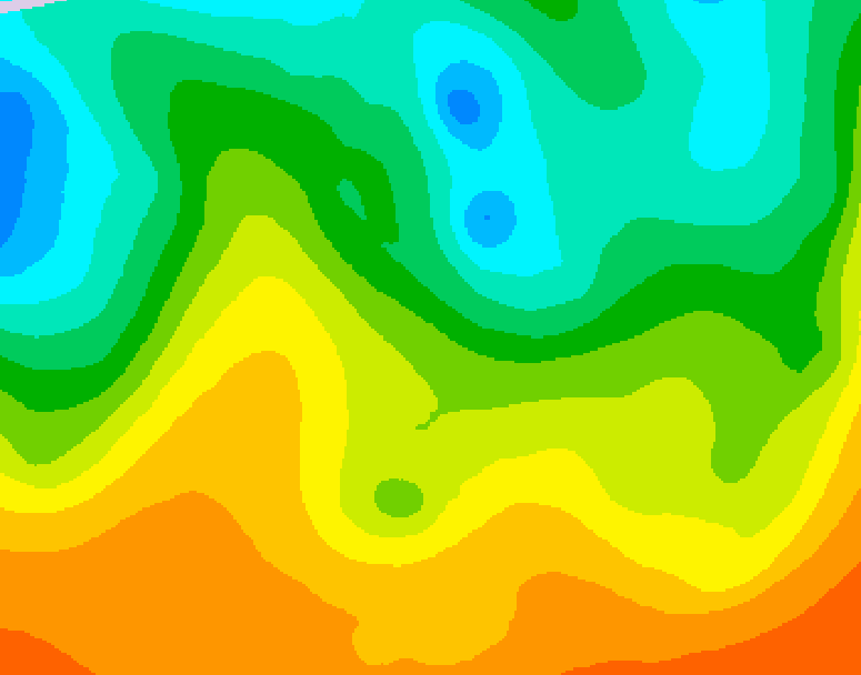 GDPS 500 millibar geopotential height 210 hour forecast chart for Canada based on 2025/05/19 0000Z data
