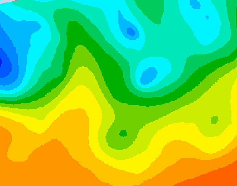 GDPS 500 millibar geopotential height 228 hour forecast chart for Canada based on 2025/05/19 0000Z data