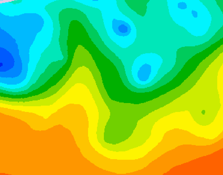 GDPS 500 millibar geopotential height 234 hour forecast chart for Canada based on 2025/05/19 0000Z data