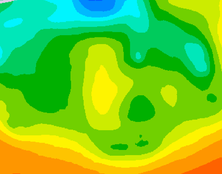 GDPS 500 millibar geopotential height 060 hour forecast chart for Canada based on 2025/05/19 1200Z data