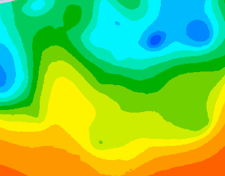 GDPS 500 millibar geopotential height 180 hour forecast chart for Canada based on 2025/05/19 1200Z data