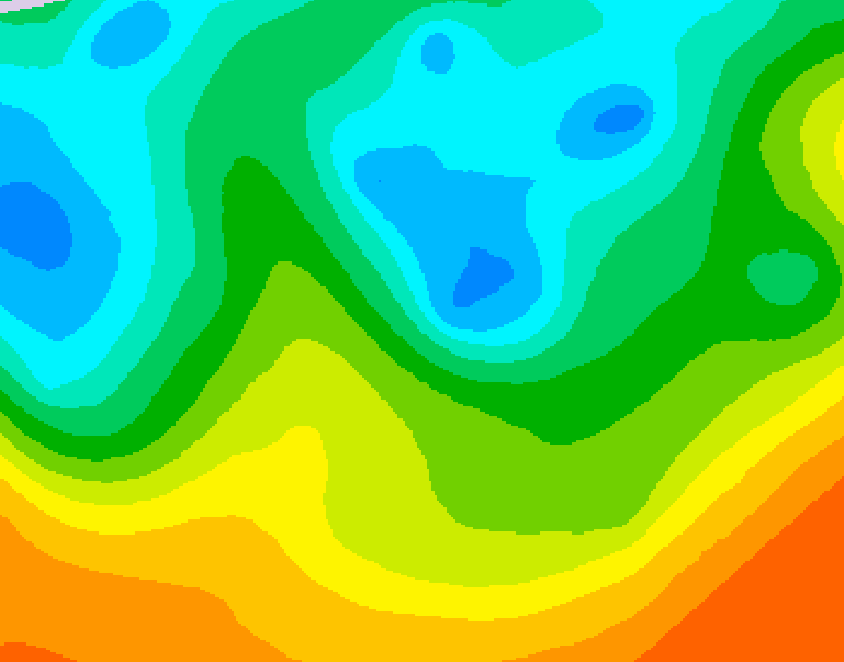 GDPS 500 millibar geopotential height 216 hour forecast chart for Canada based on 2025/05/19 1200Z data