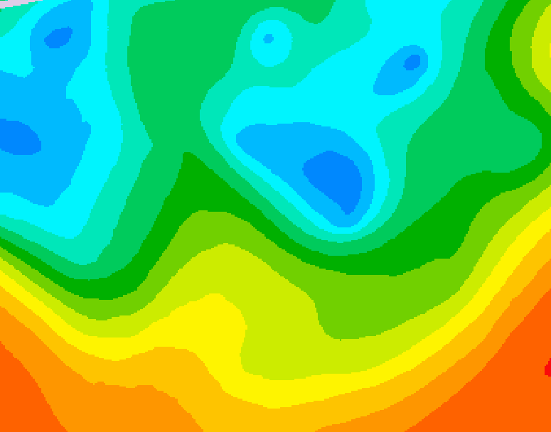 GDPS 500 millibar geopotential height 228 hour forecast chart for Canada based on 2025/05/19 1200Z data