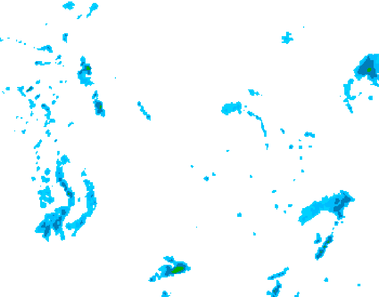 GDPS precipitation 222 hour forecast chart for Canada based on 2025/05/19 1200Z data