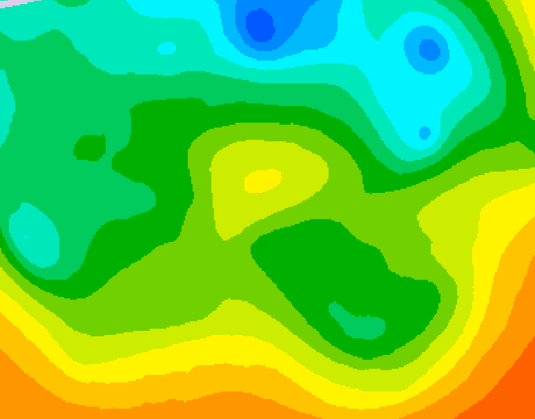GDPS 500 millibar geopotential height 084 hour forecast chart for Canada based on 2025/05/20 0000Z data