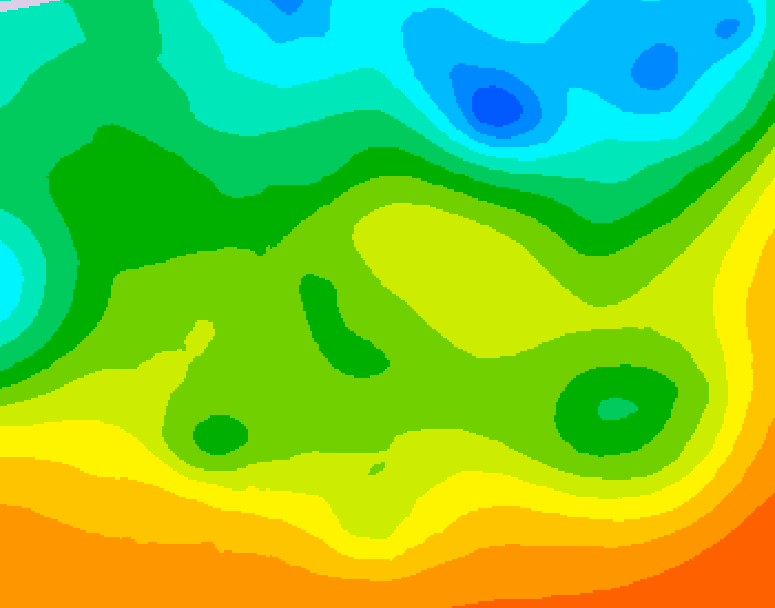 GDPS 500 millibar geopotential height 120 hour forecast chart for Canada based on 2025/05/20 0000Z data