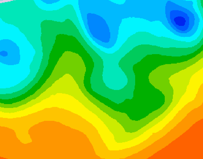 GDPS 500 millibar geopotential height 186 hour forecast chart for Canada based on 2025/05/20 0000Z data