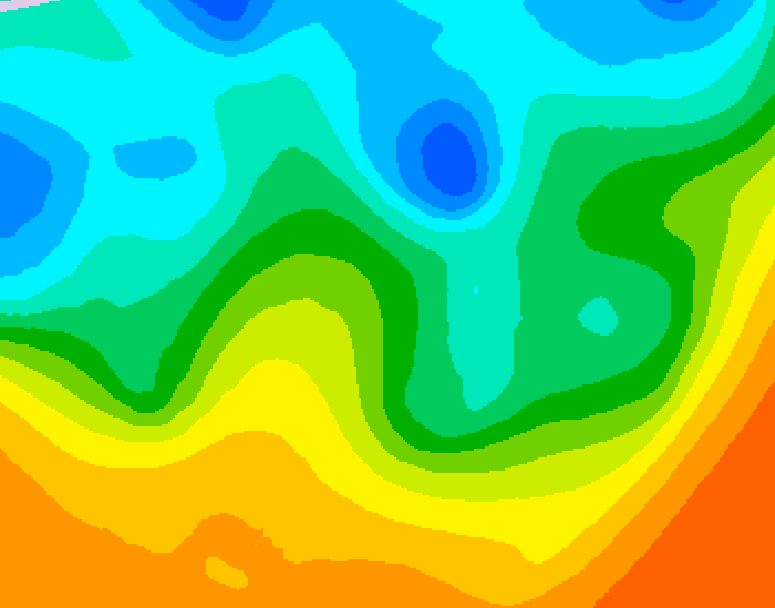 GDPS 500 millibar geopotential height 210 hour forecast chart for Canada based on 2025/05/20 0000Z data