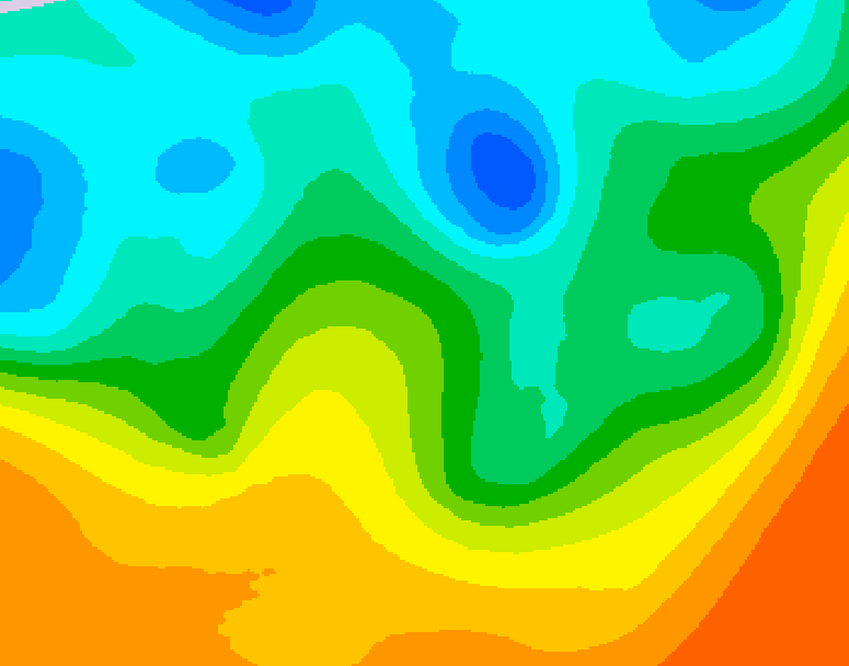 GDPS 500 millibar geopotential height 216 hour forecast chart for Canada based on 2025/05/20 0000Z data