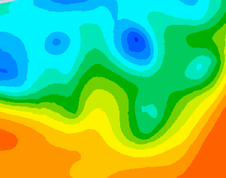GDPS 500 millibar geopotential height 228 hour forecast chart for Canada based on 2025/05/20 0000Z data