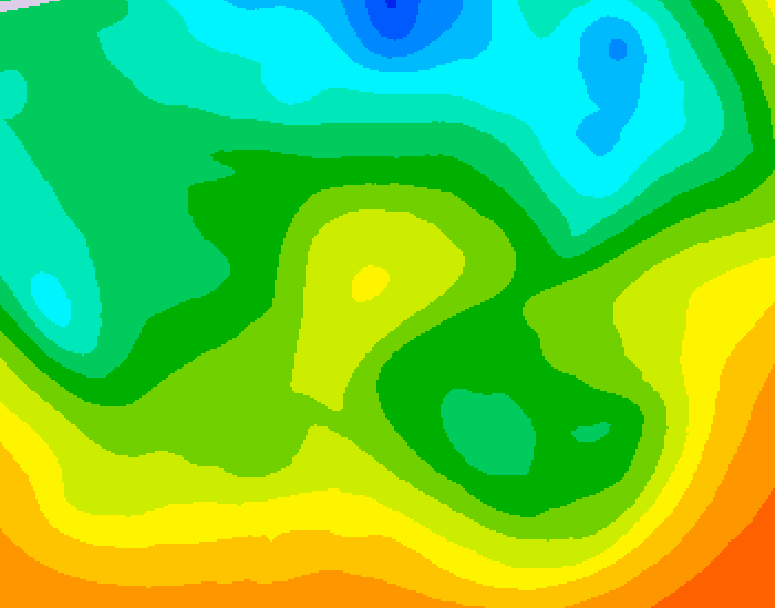 GDPS 500 millibar geopotential height 072 hour forecast chart for Canada based on 2025/05/20 1200Z data