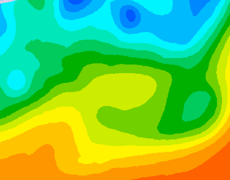 GDPS 500 millibar geopotential height 120 hour forecast chart for Canada based on 2025/05/20 1200Z data