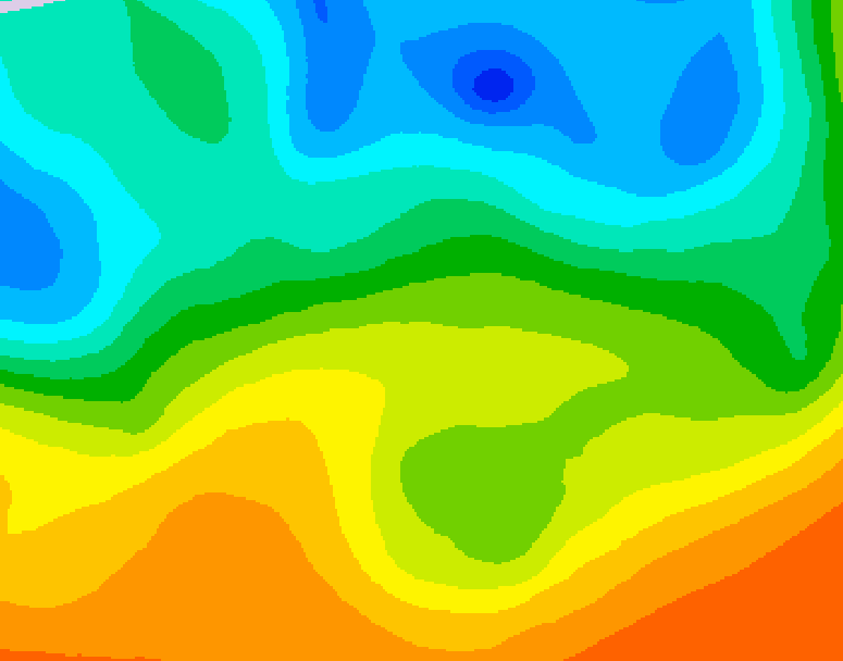 GDPS 500 millibar geopotential height 150 hour forecast chart for Canada based on 2025/05/20 1200Z data