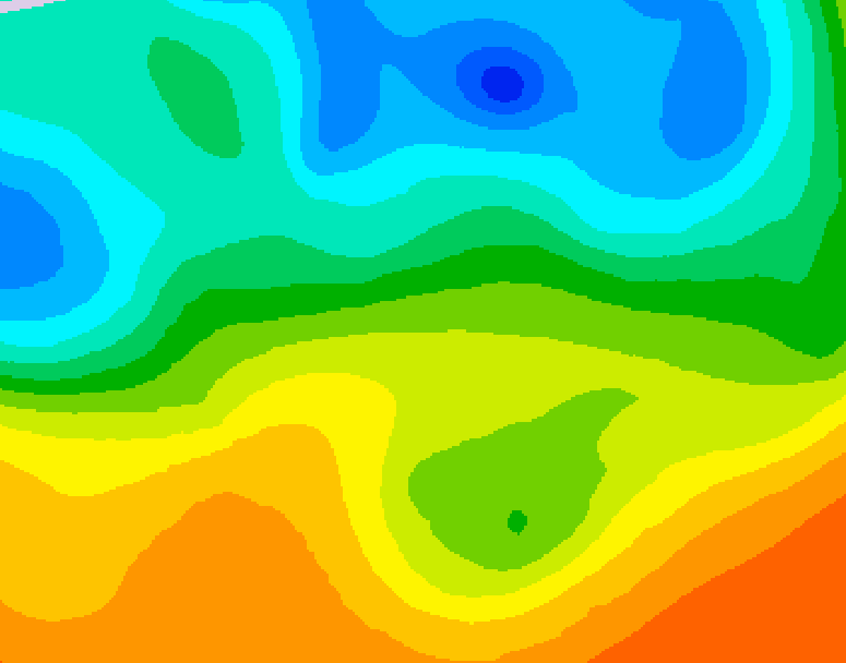 GDPS 500 millibar geopotential height 156 hour forecast chart for Canada based on 2025/05/20 1200Z data