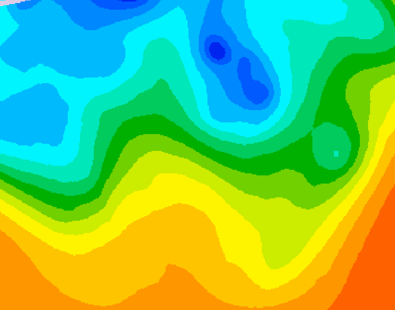 GDPS 500 millibar geopotential height 216 hour forecast chart for Canada based on 2025/05/20 1200Z data