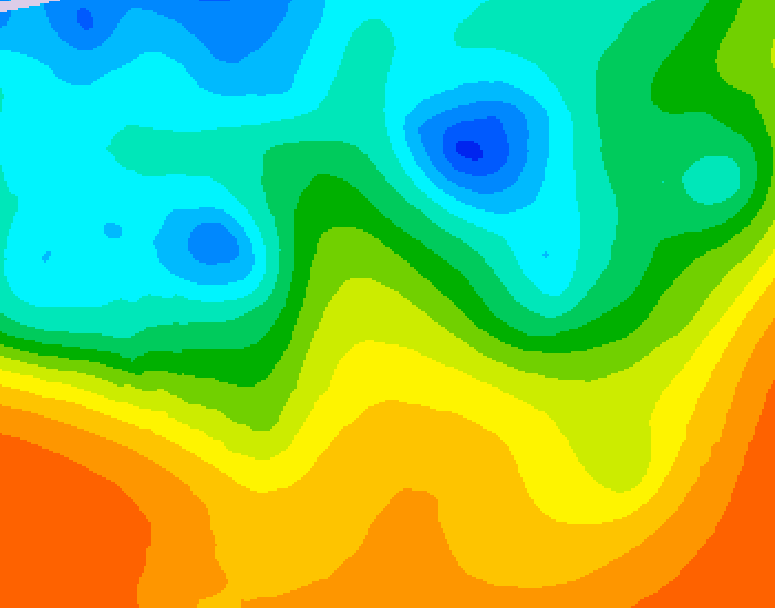 GDPS 500 millibar geopotential height 240 hour forecast chart for Canada based on 2025/05/20 1200Z data
