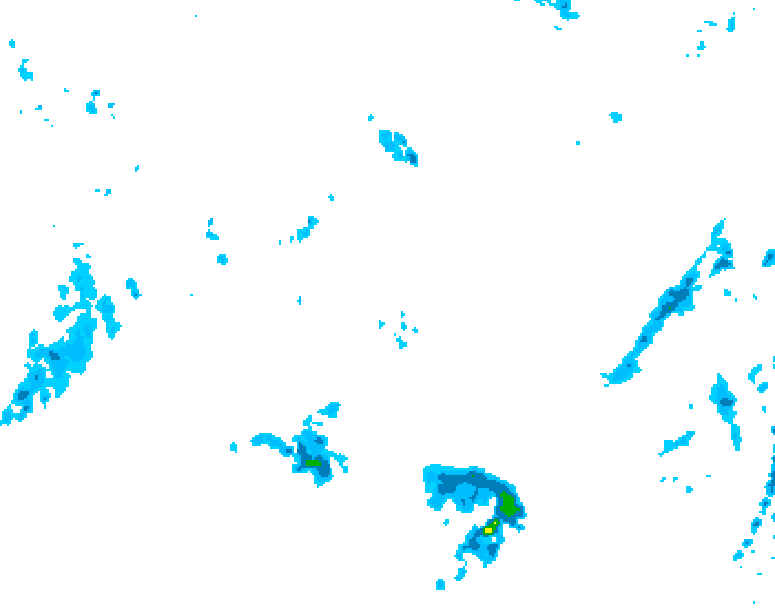 GDPS precipitation 132 hour forecast chart for Canada based on 2025/05/20 0000Z data