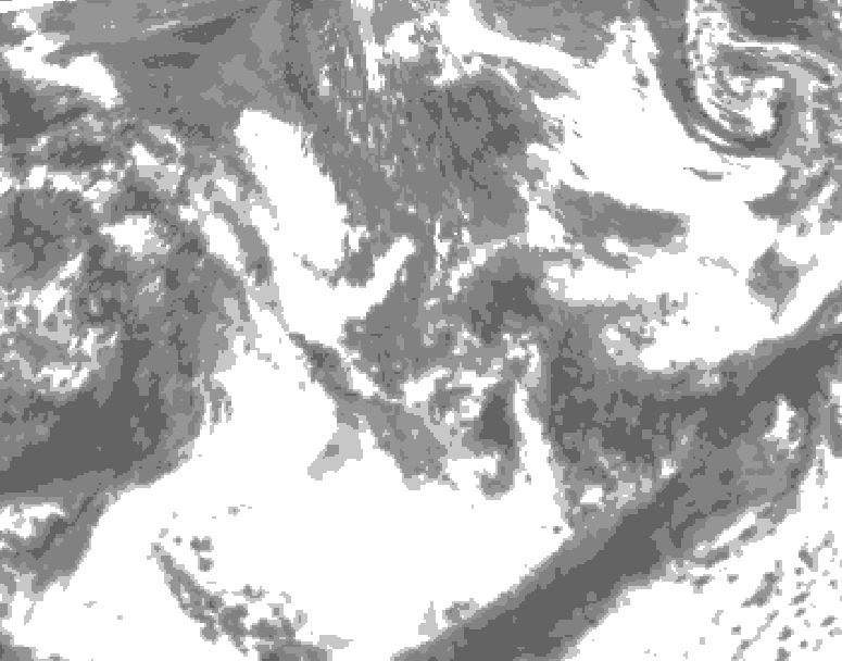 GDPS total cloud 186 hour forecast chart for Canada based on 2025/05/20 0000Z data