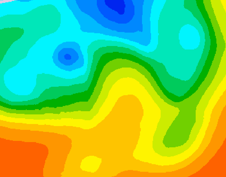 GDPS 500 millibar geopotential height 240 hour forecast chart for Canada based on 2025/05/21 0000Z data