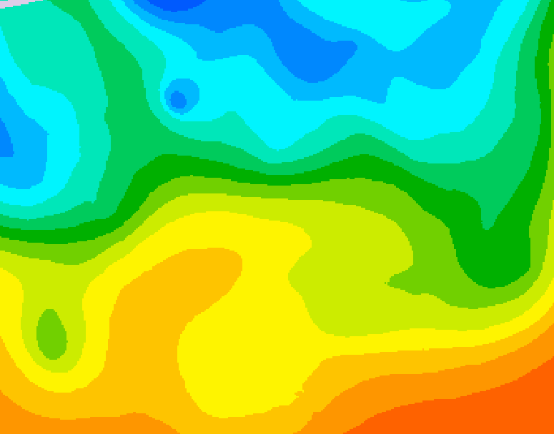 GDPS 500 millibar geopotential height 126 hour forecast chart for Canada based on 2025/05/21 1200Z data