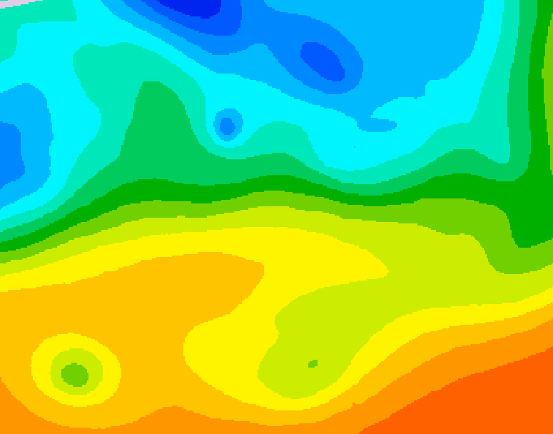 GDPS 500 millibar geopotential height 150 hour forecast chart for Canada based on 2025/05/21 1200Z data