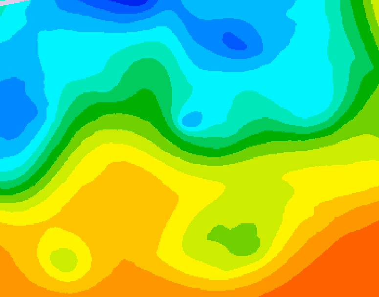 GDPS 500 millibar geopotential height 174 hour forecast chart for Canada based on 2025/05/21 1200Z data