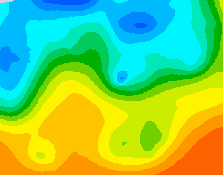 GDPS 500 millibar geopotential height 180 hour forecast chart for Canada based on 2025/05/21 1200Z data