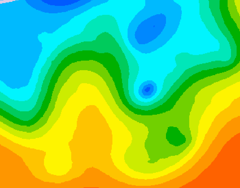 GDPS 500 millibar geopotential height 192 hour forecast chart for Canada based on 2025/05/21 1200Z data